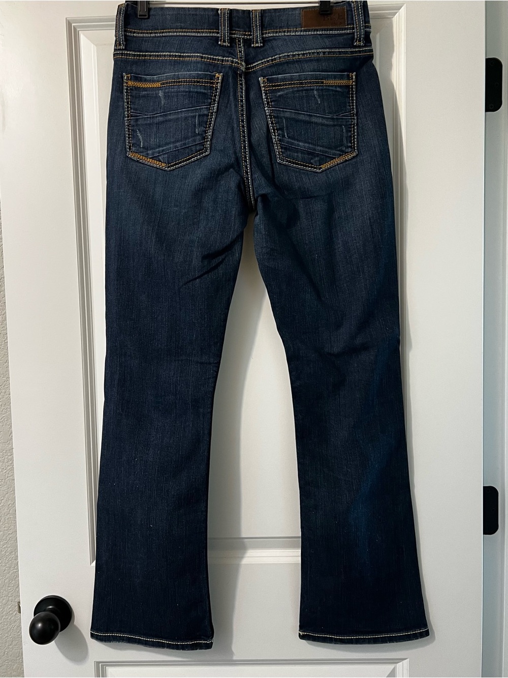 BKE Indigo Bootcut Jeans with Faded Detail - Picture 4 of 11